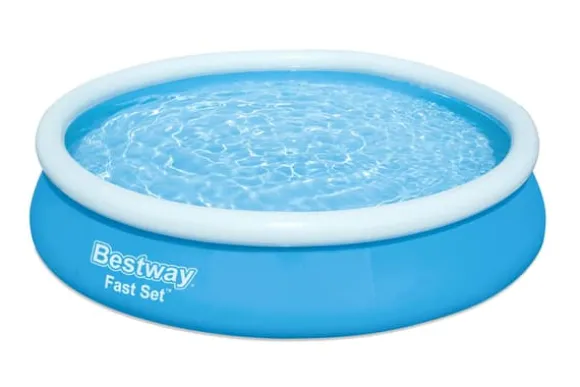 Bestway Swimming Pool - Fast Set - 366 x 76 cm - Inklusive WAYS underhållspaket, filterpump och markduk