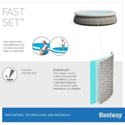 Bestway Swimming Pool Fast Set - 457x84 cm - Poolset