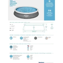 Bestway Swimming Pool Fast Set - 457x84 cm - Poolset