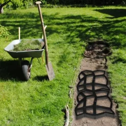 Betongform, 4x42x42 cm, Svart