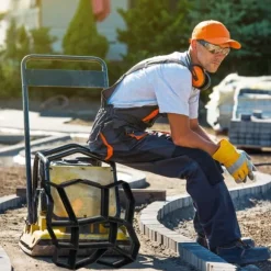 Betongform, 4x42x42 cm, Svart