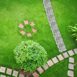 Betongform, 4x42x42 cm, Svart