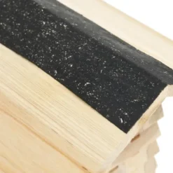 Bihotell i massivt granträ för ensamma bin | Storlek: 22x20x20 cm