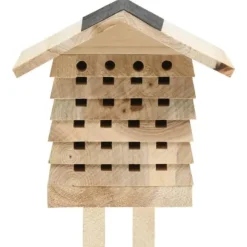 Bihotell massivt granträ 22x20x20 cm - Bihotell - Insektshotell - Home & Living