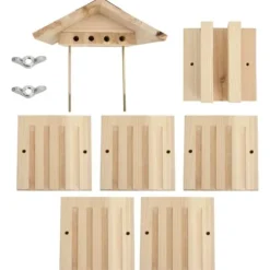 Bihotell massivt granträ 22x20x20 cm - Bihotell - Insektshotell - Home & Living