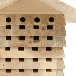 Bihotell massivt granträ 22x20x20 cm - Bihotell - Insektshotell - Home & Living