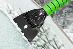 Bilskrapborste, teleskopisk snöborste, roterande 2-i-1