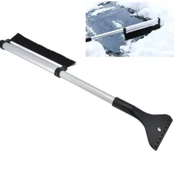 Bilvindruta snöskyffel multifunktion teleskopisk bilfönster isskrapa för terrängfordon SUV-lastbil