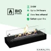 Bio-etanol brännare L (5820B) - Svart - Bio-etanol inbyggd spis med patenterad keramisk sten - 3 KW värme