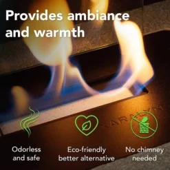 Bio-etanol brännare L (5820B) - Svart - Bio-etanol inbyggd spis med patenterad keramisk sten - 3 KW värme