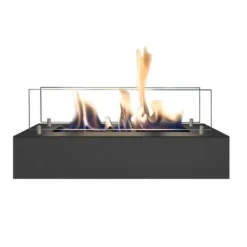 Bio-etanol brännare S (4114B) - Svart - Bio-etanol inbyggd spis med patenterad keramisk sten - 2 KW värme