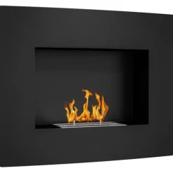 Bioetanol Kamin, Väggmonterad Design, 0,9 L Brännarkapacitet