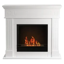 Bio-etanol öppen spis bio-eldstad KENNEDY Vit L110 x D36 x H100