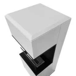 Bioetanol-kamin - DIVINA FIRE - Oslo - Stål - Vit - 100 cm i höjd