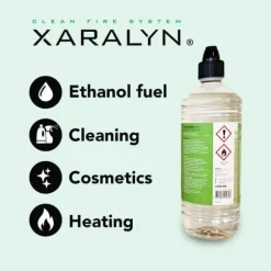 Bioethanol CL100 (12X 1 Liter) - 100 % ren bioetanol - Luktfri - Holländskt ursprung - Miljövänligt bränsle