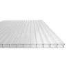 Bit av växthusflerväggsark / klar polykarbonat 700x1500mm - 4mm, 3st.