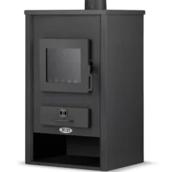 BLIST B2E Modern Design Vedspis med Vattenmantel - 15 kW, Miljövänlig Uppvärmning för Designmedvetna Hem