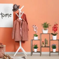 Blomhylla, Trä, 70x89x27 cm, Brun