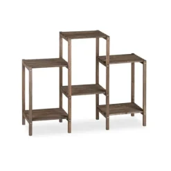 Blomhylla, Trä, 70x89x27 cm, Brun