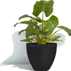 Blomkruka - GARDEN ID - Green Care Impact Svart-Ant - 30 x 26 cm - 10 års garanti - 100% återvunnen - UV-/frostbeständig