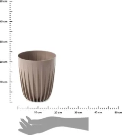 Blomkruka Stripped ECO kaffe latte 19xh23