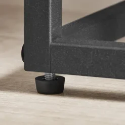 Blomkrukaställ med 4 hyllor - marmor / svarta ben