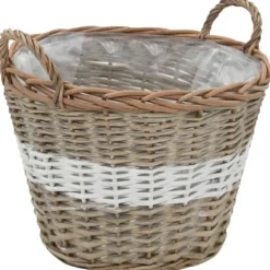 Blomlåda upphöjd 4 st korg med PE-foder