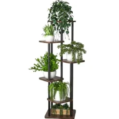 BLOMRÄDD METALLSTÄD STÅENDE VÄXTER HYLLA 132 CM [BLOMRÄDD2]