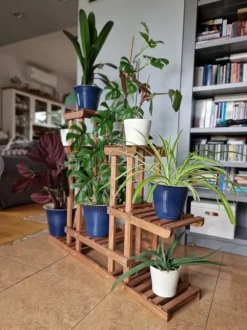 Blomsterlåda i trä för hemmet RKB /95x116x25/ Brun