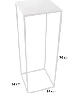 Blomsterställ LOFT MET 363 – 70 cm vit metall