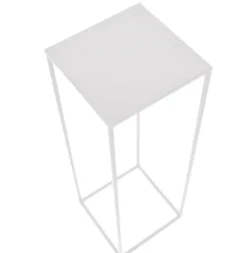 Blomsterställ LOFT MET 363 – 70 cm vit metall