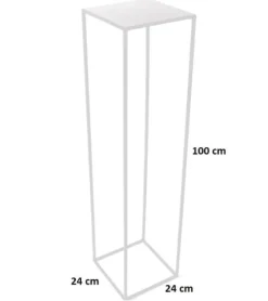 Blomsterställ LOFT MET 363 – 100 cm vit metall