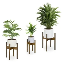 Blomsterställ set, 33x25x25 cm, 38x30x30 cm, 40x34x34 cm, Brun