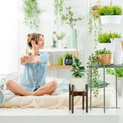 Blomsterställ set, 33x25x25 cm, 38x30x30 cm, 40x34x34 cm, Brun