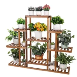 Blomstervagn, flerskiktsdesign, koloniserat trä