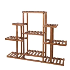 Blomstervagn, flerskiktsdesign, koloniserat trä