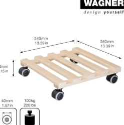 Blomstervagn 34x34 cm WAGNER