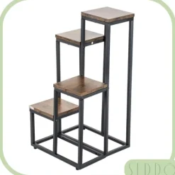 Blomställning, hylla för blommor, växter, krukor, fristående, 4 hyllor, loft