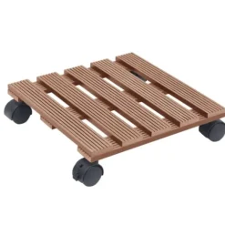 Blomvagnar 4 st brun 30x30x7,5 cm WPC