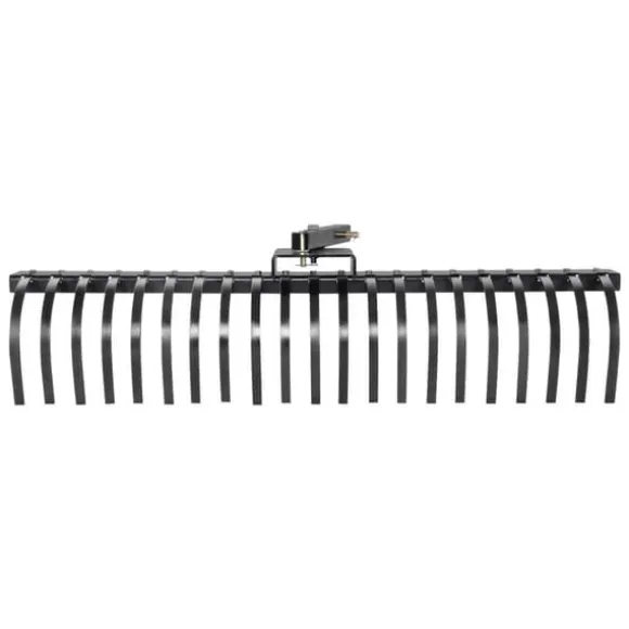 Bogsering bakom landskapskratta 60, Dethatcher-raka med 21 stålpinnar, effektiv borttagning av mossa, ergonomisk design