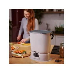 Bokashi Essential 15,3L kompostbehållare - Skaza - Inkluderar 1 kg aktivator - Grå