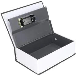 Bokformad stålskåp Klassisk hemlig bok Säkerhetslås Lösenord Typ Hushållsförvaringslåda Svart