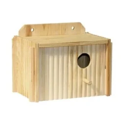 Bolåda för parakiter - KERBL - 21x13x13 cm - med integrerat bo och abborre