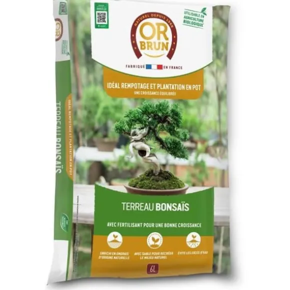 Bonsaijord - BRUNT GULD - OBRTBON6U - 6L - Bättre rotbildning