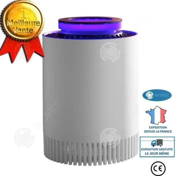 Bordslampa LUNAVO Uppladdningsbar USB Myggfälla 5W myggavvisande Vit Lämplig för inomhusbruk