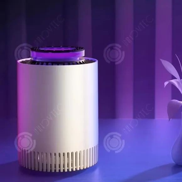 Bordslampa LUNAVO Uppladdningsbar USB Myggfälla 5W myggavvisande Vit Lämplig för inomhusbruk