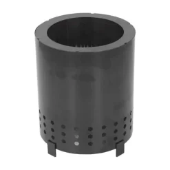 Bordsskiva rökfri bärbar eldstad för camping och innergård - svart stativ