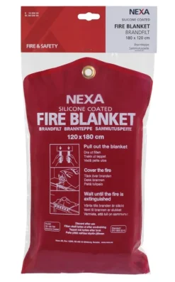 Brandfilt NEXA silikon 120x180cm röd