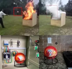 Brandpulverboll, Automatisk Aktivering, Lättviktig, Hög Ljudvarning