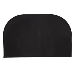 Brandsäker halvrund matta i glasfiber - dubbelt lager, halkbeständig, golvskydd - 19,7 x 31,5 tum